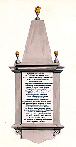 The monument to Capell Berrow about 1820 [Z1244]